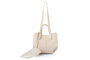 Lucky Bees 1274 Bolso de Hombro Crema, 100% Cuero de Polivinilo, 28x13x22 cm